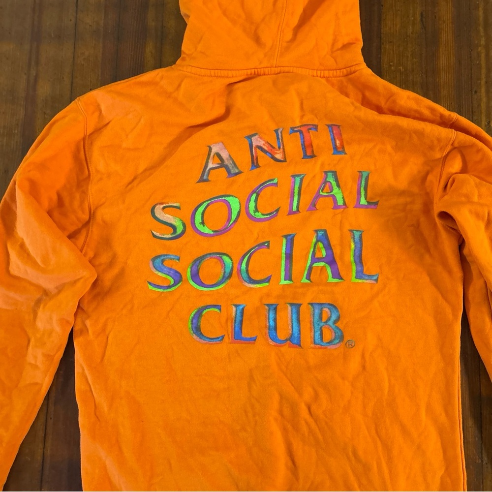 Anti Social Social Club Temporary Memory Hoodie 'Orange' Rare edition size m